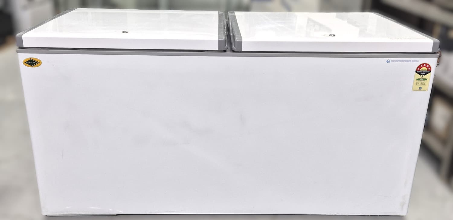 527 L Double Door Standard Deep Freezer (White, D550H225, 5 Star)