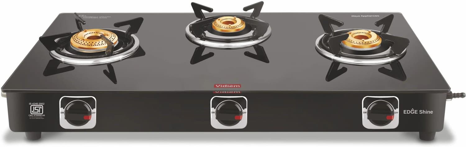 Vidiem Glass Manual Gas Stove