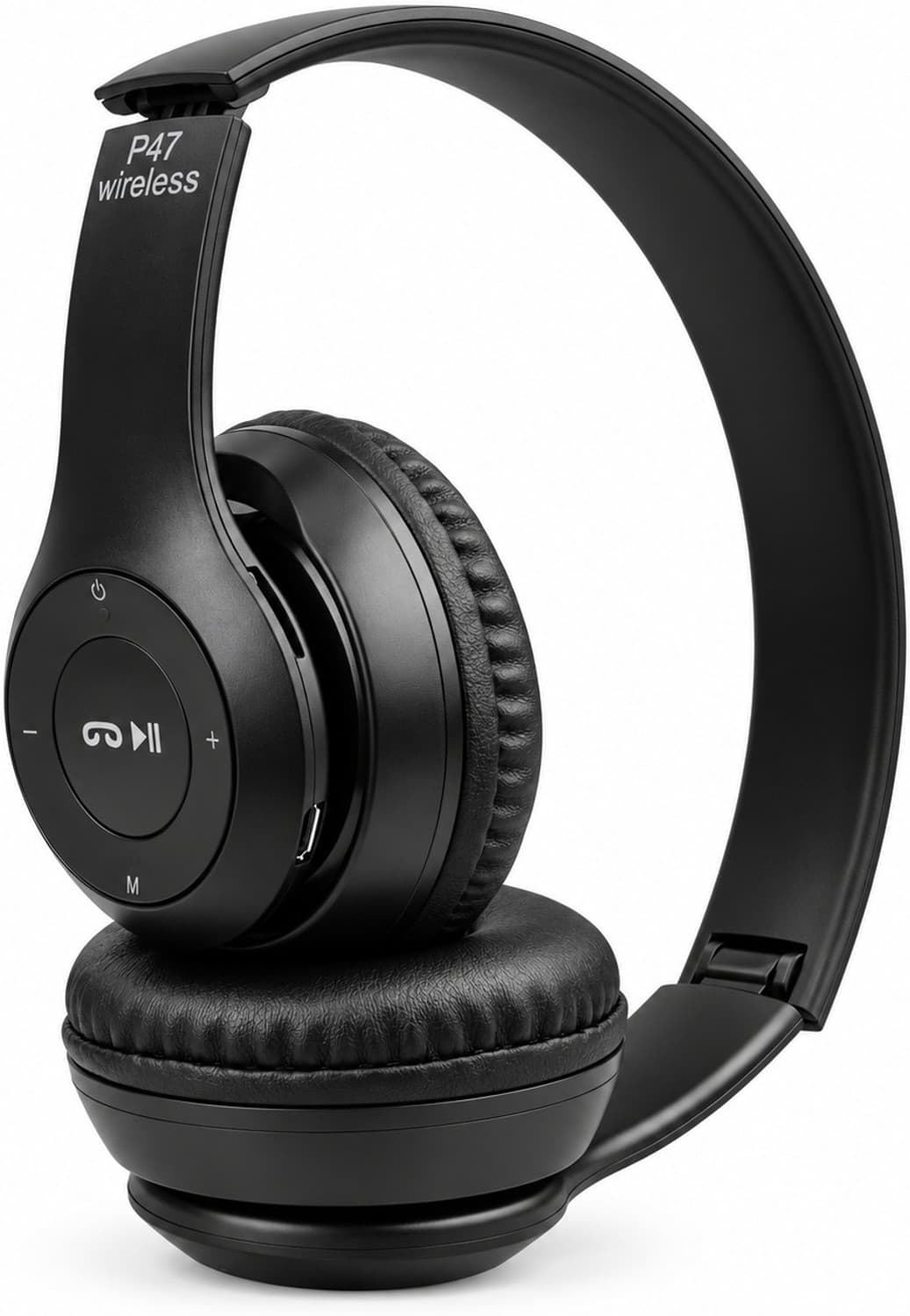 thelazulistore p47 wireless bluetooth headphones mic stereo sound foldable design wired