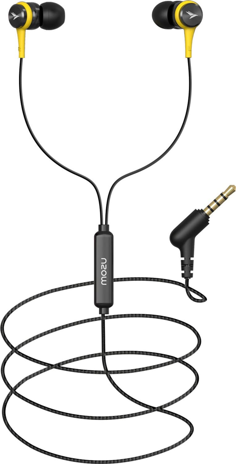 Mozu Audiology 200,Braided Wire,Magnetic Metal Earbuds,L Shape Jack Wired Headset