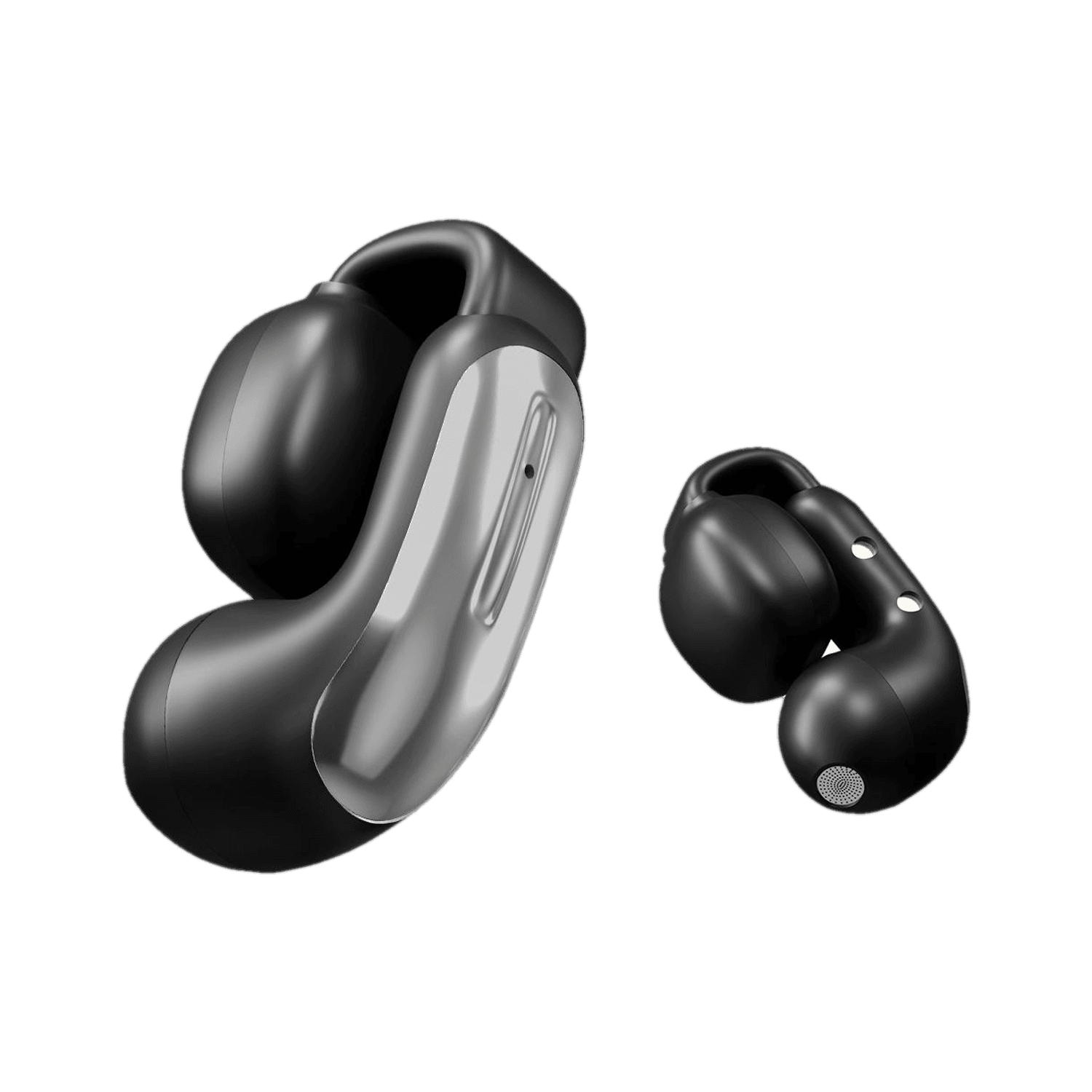 PTron Bassbuds Vortex w/ 50Hrs Playtime, Open-Earclips, Pristine Audio, AI-ENC Calls Bluetooth
