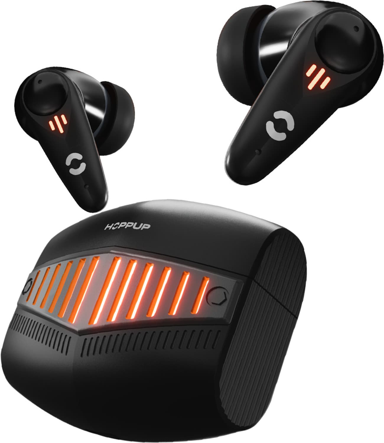 HOPPUP Predator Xo7 Gaming Earbuds with 35MS Low Latency, 13MM Drivers & Quad Mic ENC Bluetooth Headset