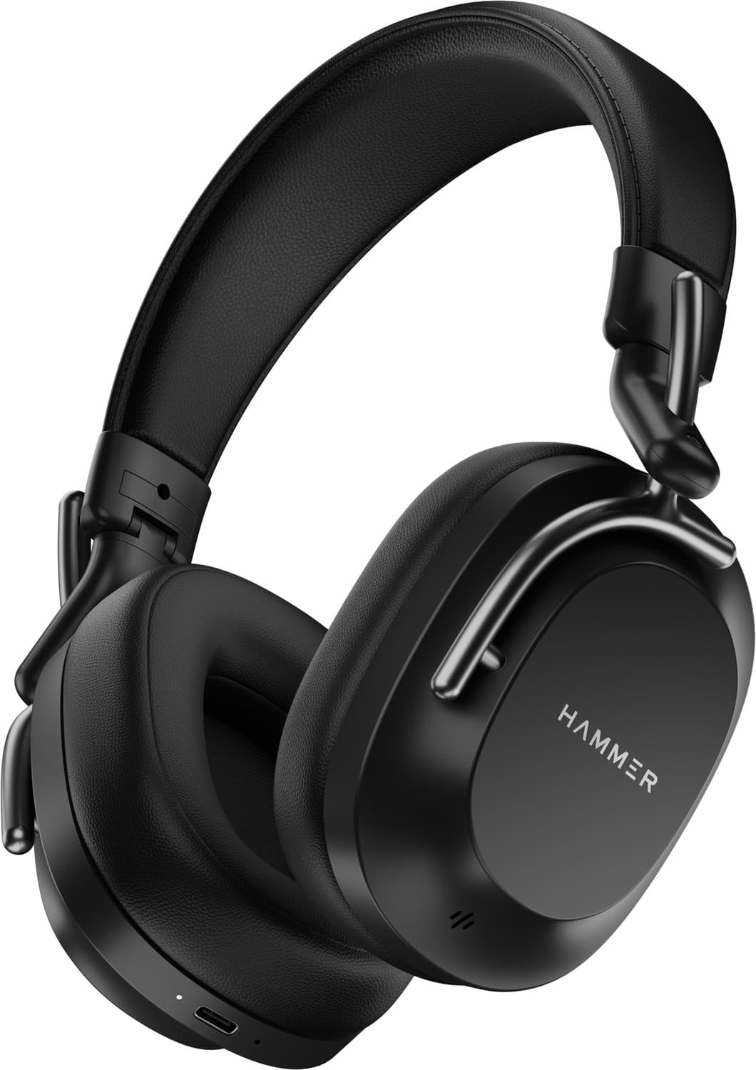 Hammer Bash Pro 33 dB Hybrid ANC Wireless Headphones, 4 Mics, Quick Charge, 40mm Driver Bluetooth Headset