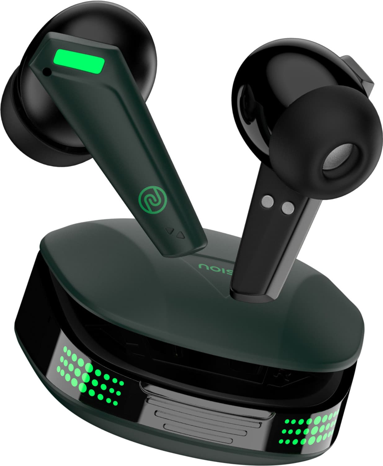 Noise Buds Combat Z with 50 Hours Playtime, Ultra-low Latency(35ms), Quad Mic ENC Bluetooth Headset