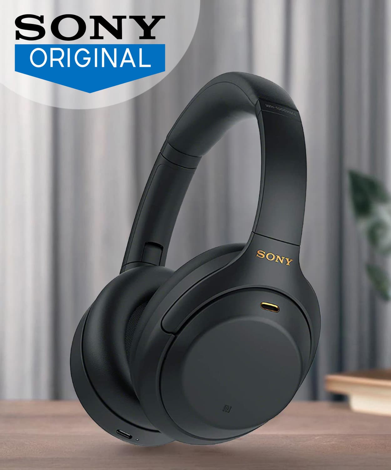SONY WH-1000XM4 Bluetooth Headset (Black, On the Ear)