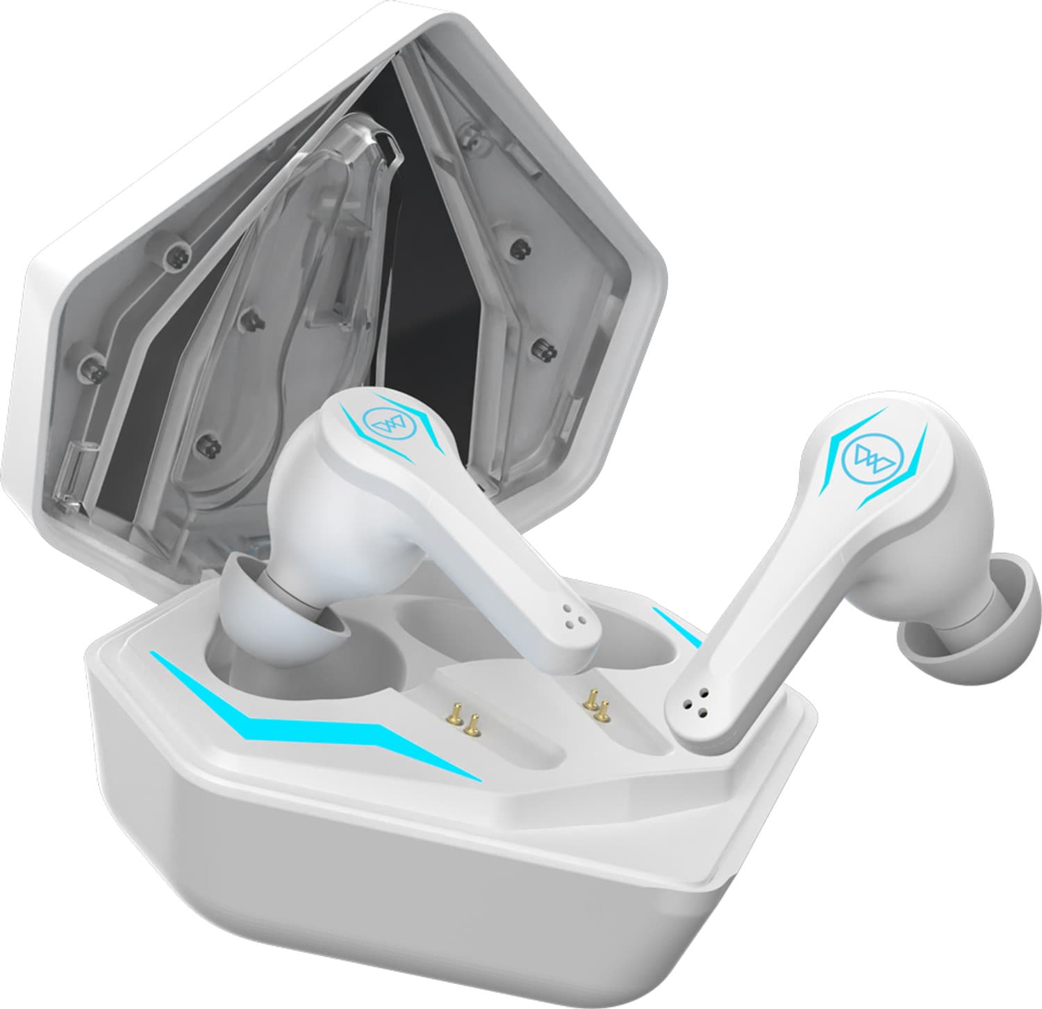 Wings Phantom Pro Gaming TWS with 30 Hrs Playtime Bluetooth Headset Bluetooth Gaming Headset (White, True Wireless)