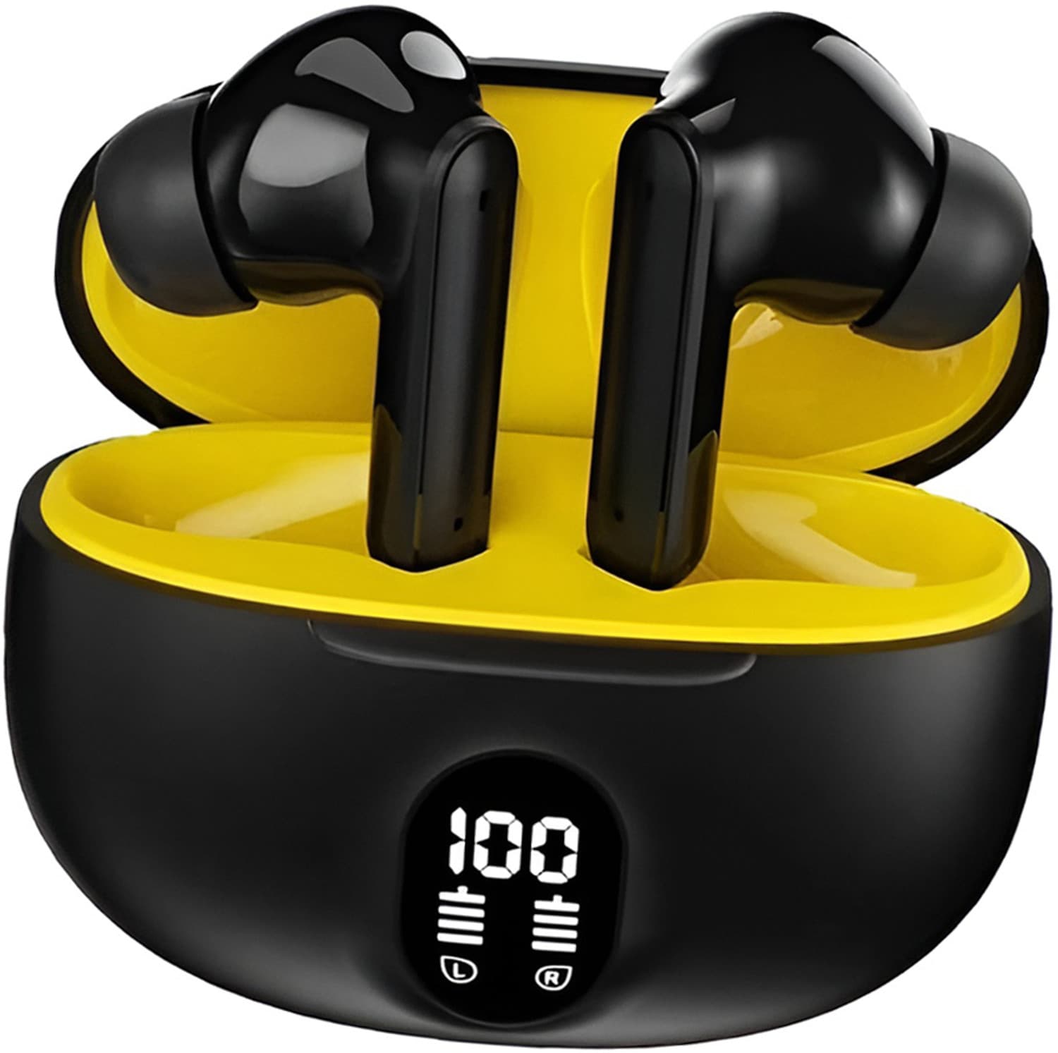 snowbudy YO-TWS Earbuds 100 HRS Playback, 4 Mics ENx Technology & ASAP Charge-4 Bluetooth Gaming