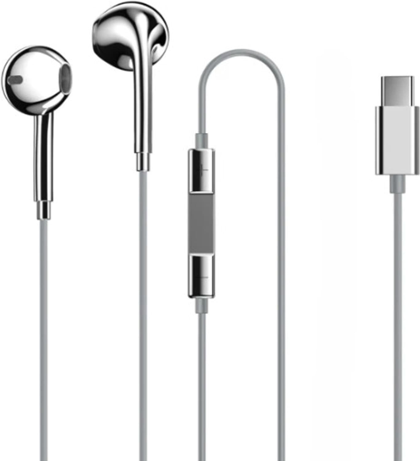 SILVERCHWHA01 Wired Headset (Silver, In the Ear)