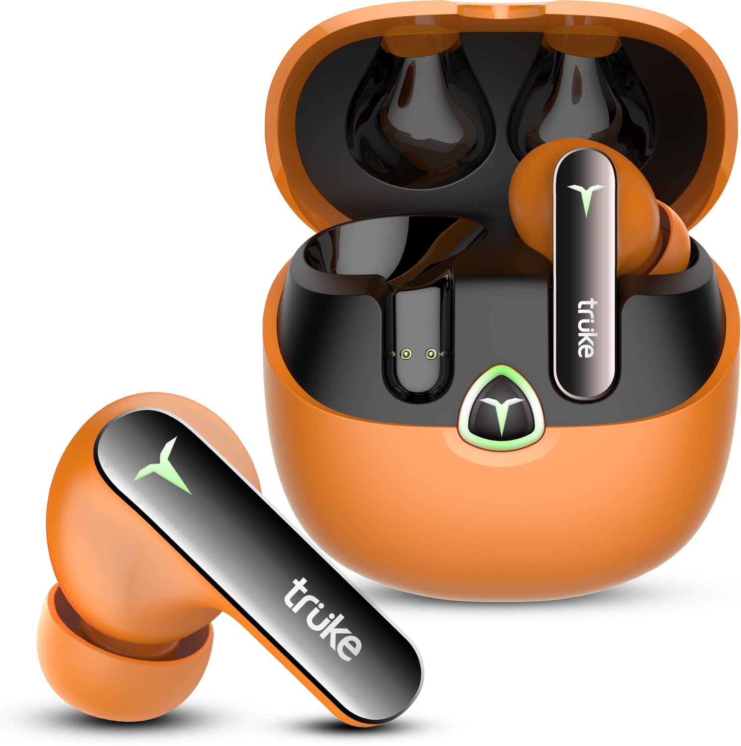 truke BTG Flex buds with Dual Pairing, 60Hrs Battery, HIFI DSP Audio,4Mic,ENC,5.4v Bluetooth Gaming Headset