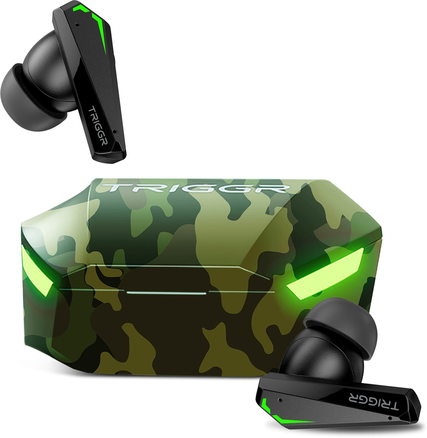 TRIGGR Kraken X2 Quad Mic ENC, 40 Hr Battery, Rapid Pair, 40ms Low Latency Gaming, v5.3 Bluetooth Headset