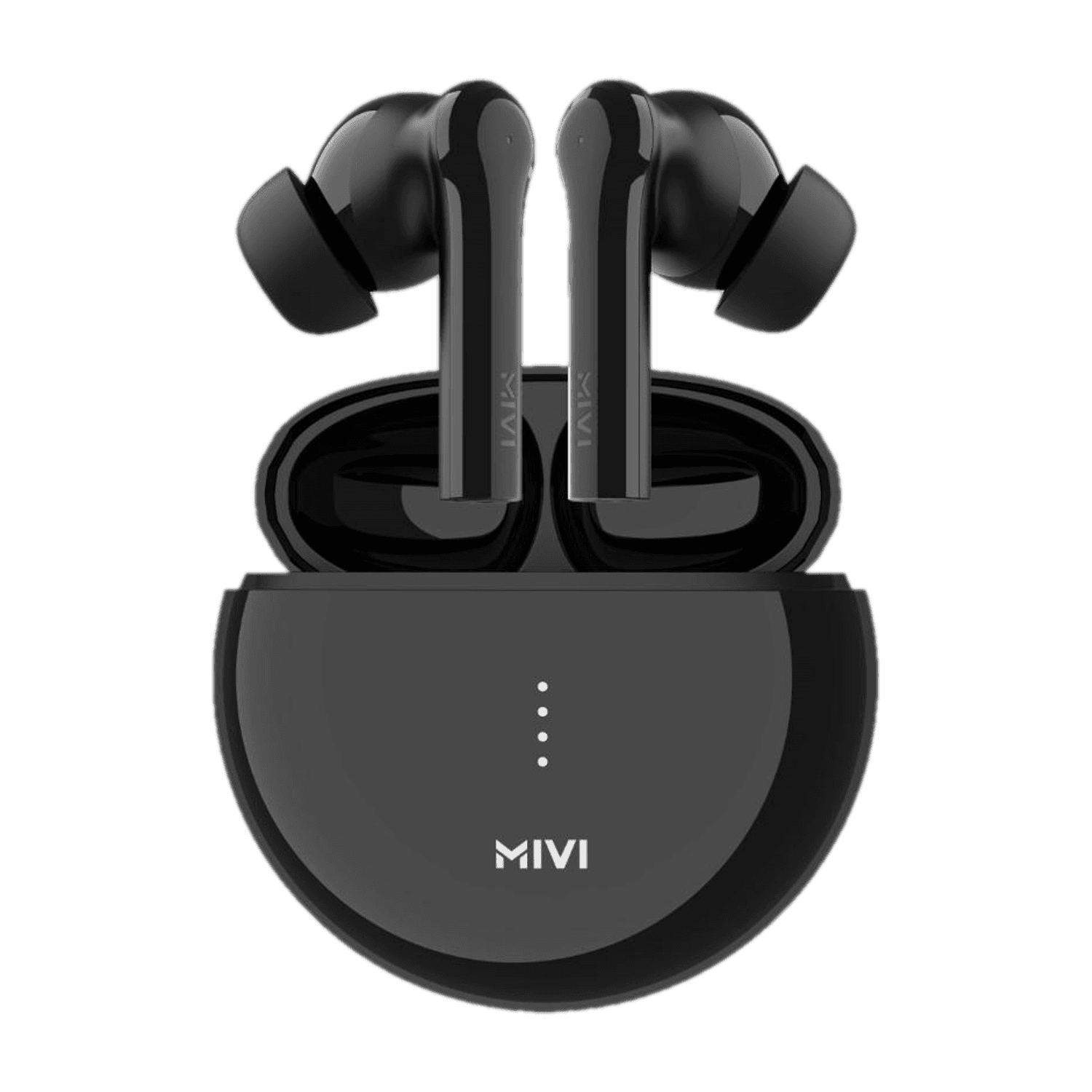 Mivi DuoPods F60 ENC with 50+ Hrs Playtime| Made in India | Powerful Bass | 4 Mics Bluetooth Headset (Black, True Wireless)