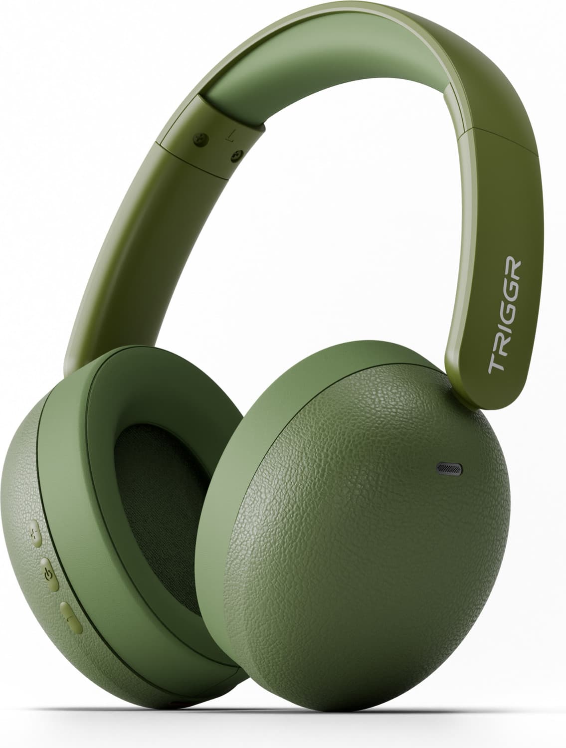 Punkheadz Z3 with Latest BT v6.0, 50H Battery, Dual Pairing, 40mm Drivers, ENC Bluetooth Headset (Forest Green, On the Ear)