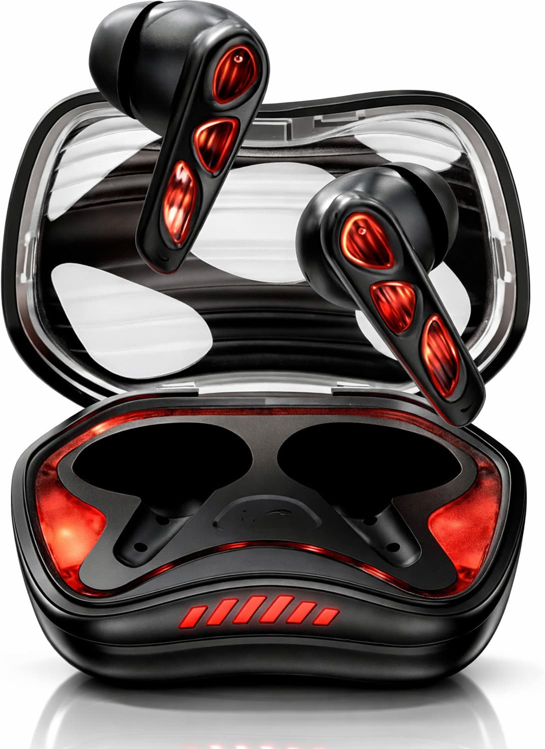 YX36 Wireless Earbuds TWS, AI-ENC Mic, Bass Boosted, Low Latency Gaming, BT v5.4 Bluetooth Headset (Black, In the Ear)