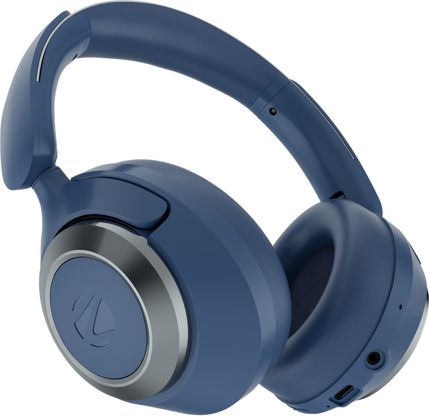 Duke Pro (WHP-13), 50Hr Backup, ANC & ENC,App Support,3EQ Modes,BT v6.0,Foldable Bluetooth Headset (Blue, On the Ear)