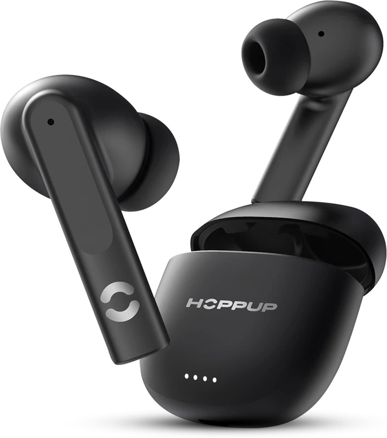 HOPPUP AirDoze Q50 Earbuds with Quad Mic ENC, 50H Playtime, Bluetooth v5.3 & Rage Mode Bluetooth Headset