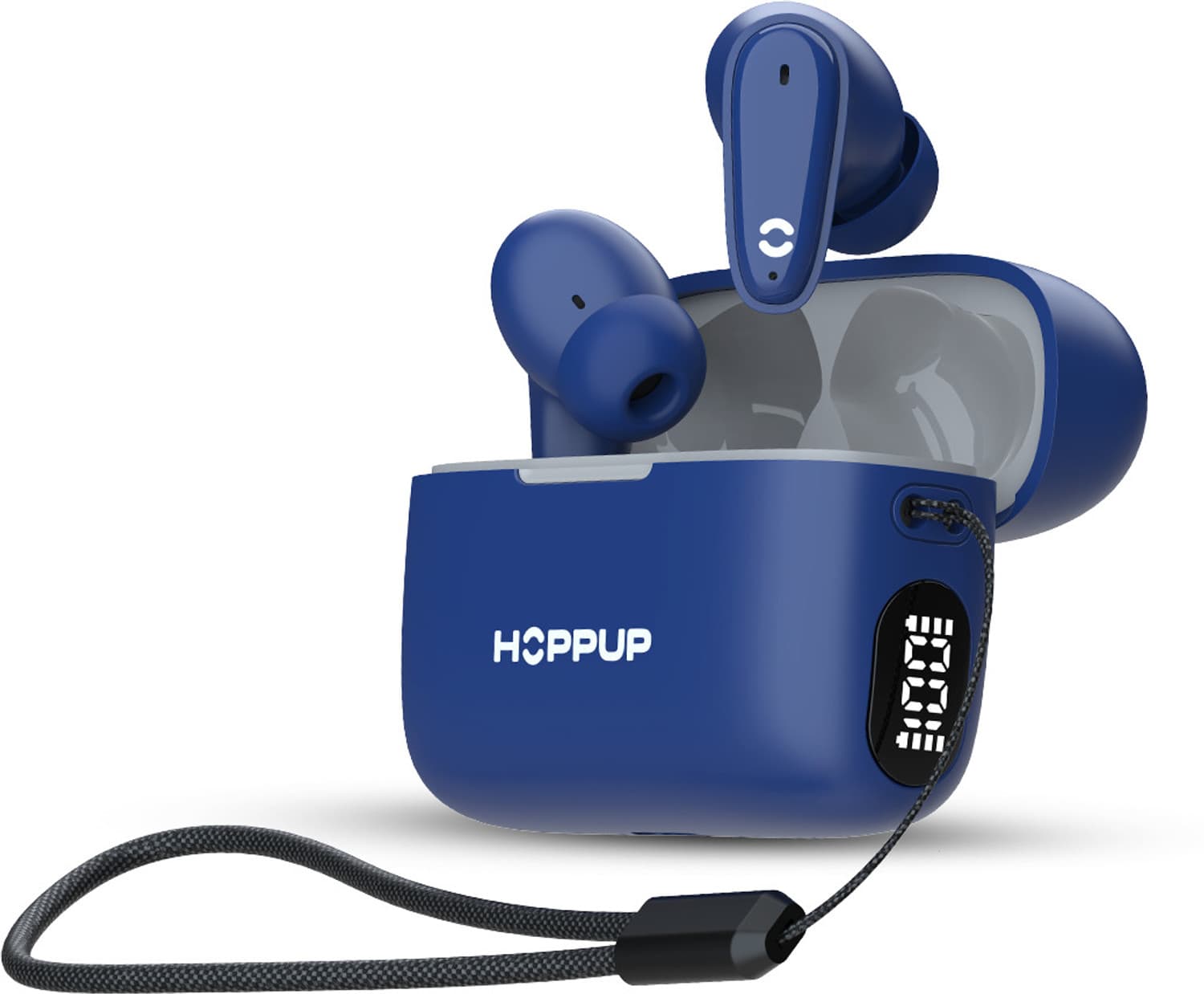 HOPPUP AirDoze D505 TWS Earbuds with 50H PlayTime,Rage Mode,AI ENC,Type-C Fast Charging Bluetooth Headset