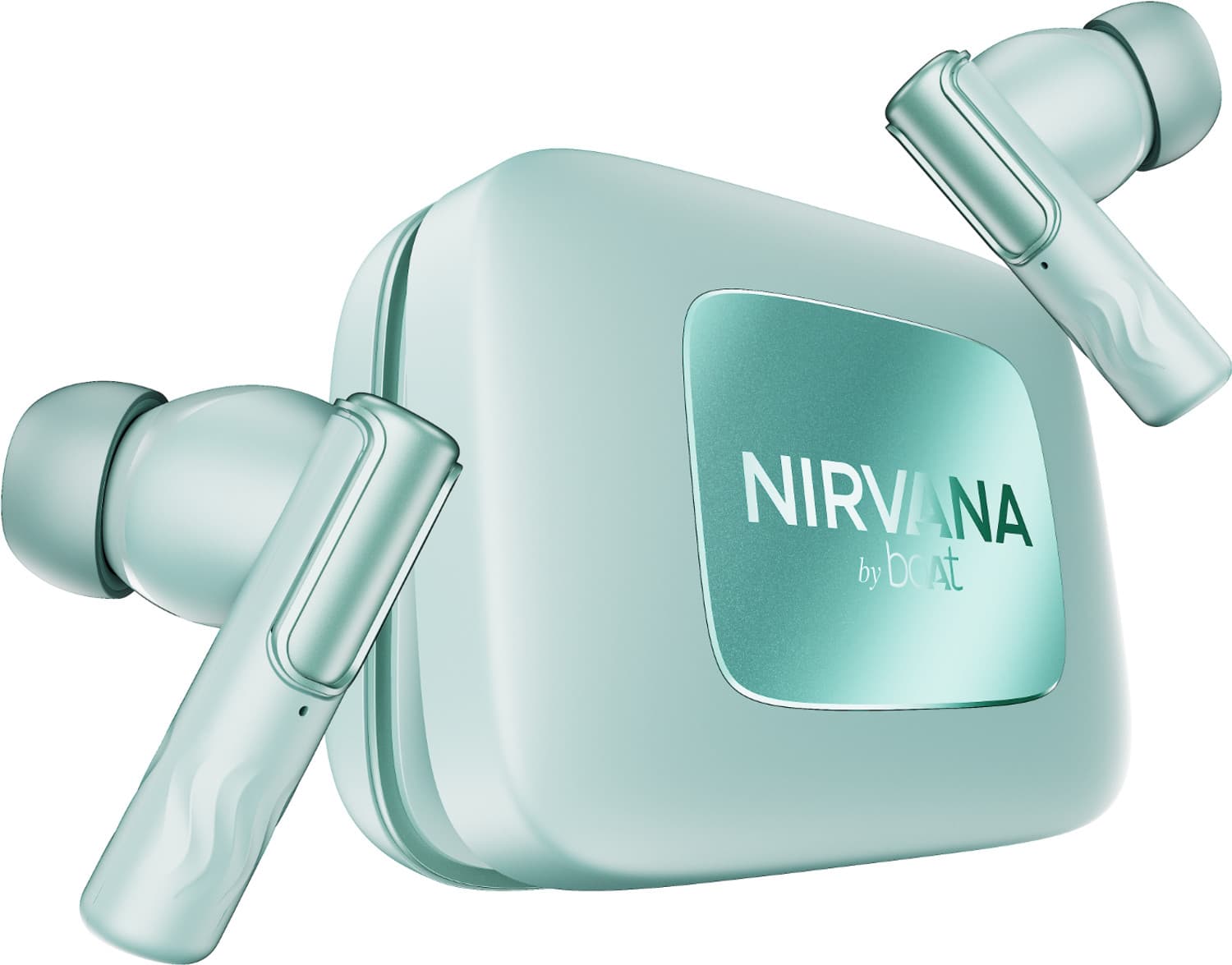 Nirvana Ivy Pro, Dolby Atmos, Dynamic Head Tracking, 52dB Hybrid ANC, 6Mics ENx Bluetooth Headset (Mist Blue, True Wireless)