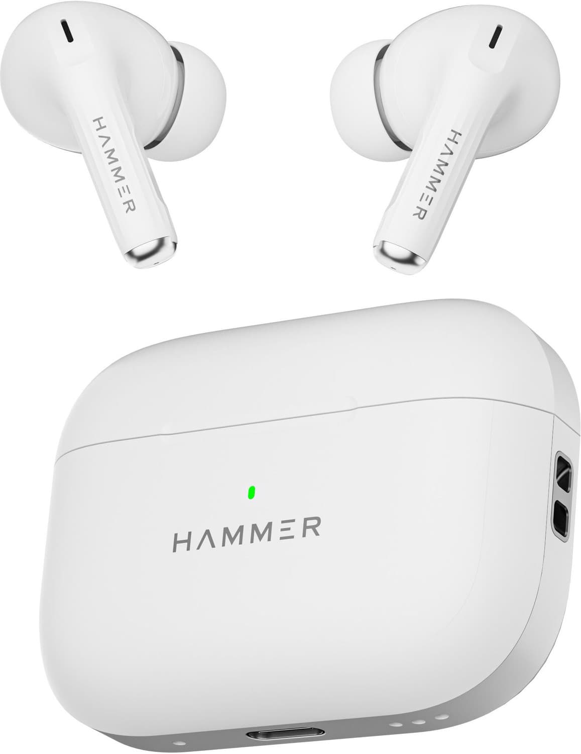 Hammer Aero Max ENC + ANC earbuds TWS with Clear Calling, 30Hrs Playtime Bluetooth Headset