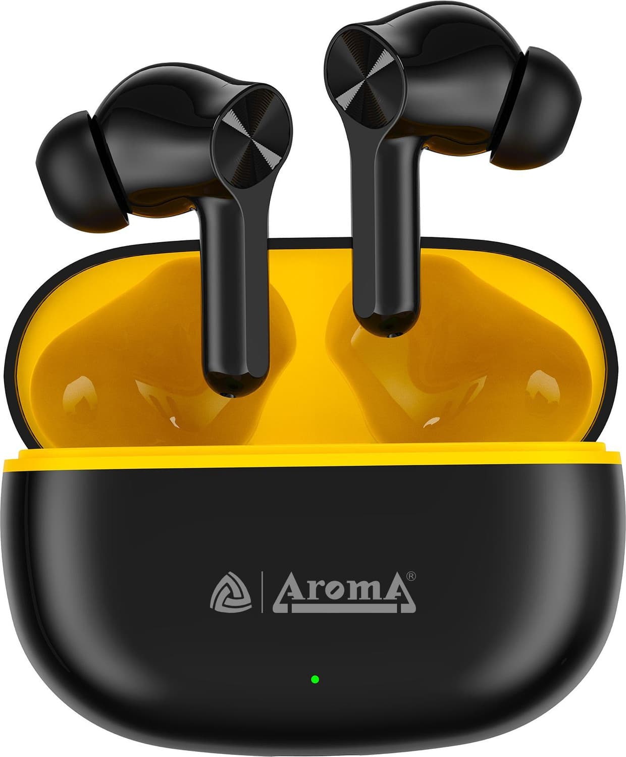 Buds T200 Lite V5.4 Upto 60Hr Playtime ENC Dual Paring Fast Charging, Heavy Bass Bluetooth Headset (Punk Black, True Wireless)