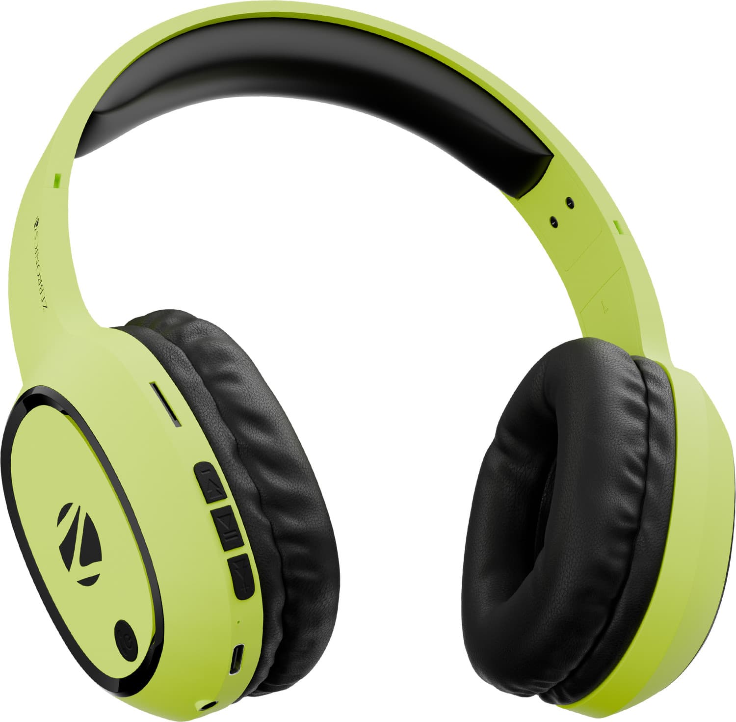 ZEBRONICS Zeb - Thunder Wired, Bluetooth Headset (Neon Yellow, On the Ear)