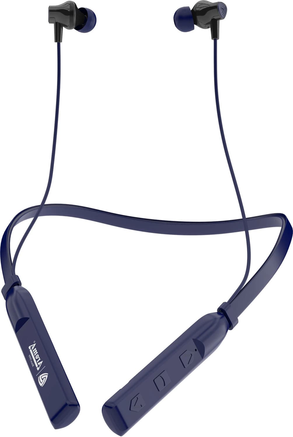 NB119 Genius Upto 60 Hours Playtime* Dual Pairing Fast Charging Neckband Bluetooth Headset (Graphite Blue, In the Ear)