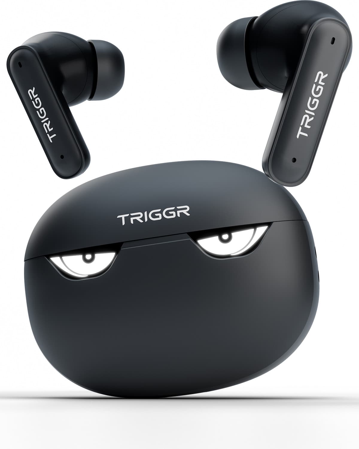 Kraken X5 with 50H Battery, BT v6.0, 40 ms Low Latency, 4-Mic ENC, Rapid Pairing Bluetooth Headset (Cyber Black, True Wireless)
