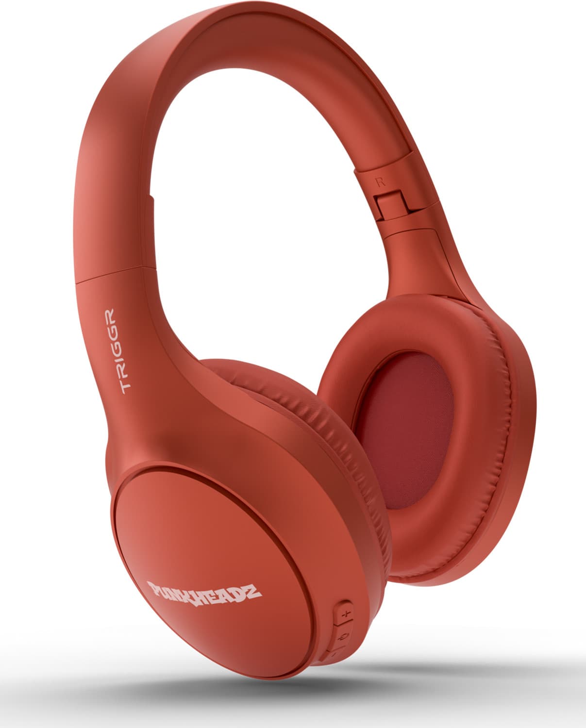 Punkheadz Z5 with 50H Battery, Dual Pairing, 40mm Drivers, Gaming Mode, BT v6.0 Bluetooth Headset (Sunset Red, On the Ear)