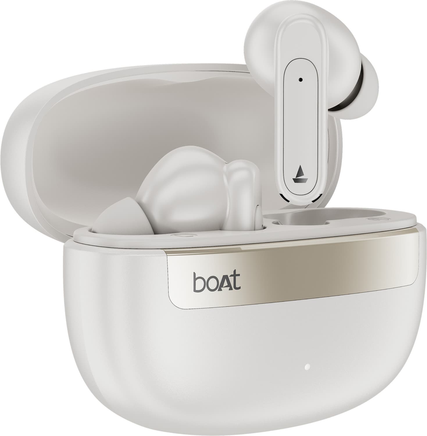 Airdopes Plus 223,Spatial Audio,60H Battery,Quad Mic,AI-ENx,Multi-Connect,BTv6.0 Bluetooth Headset (Classic white, True Wireless)