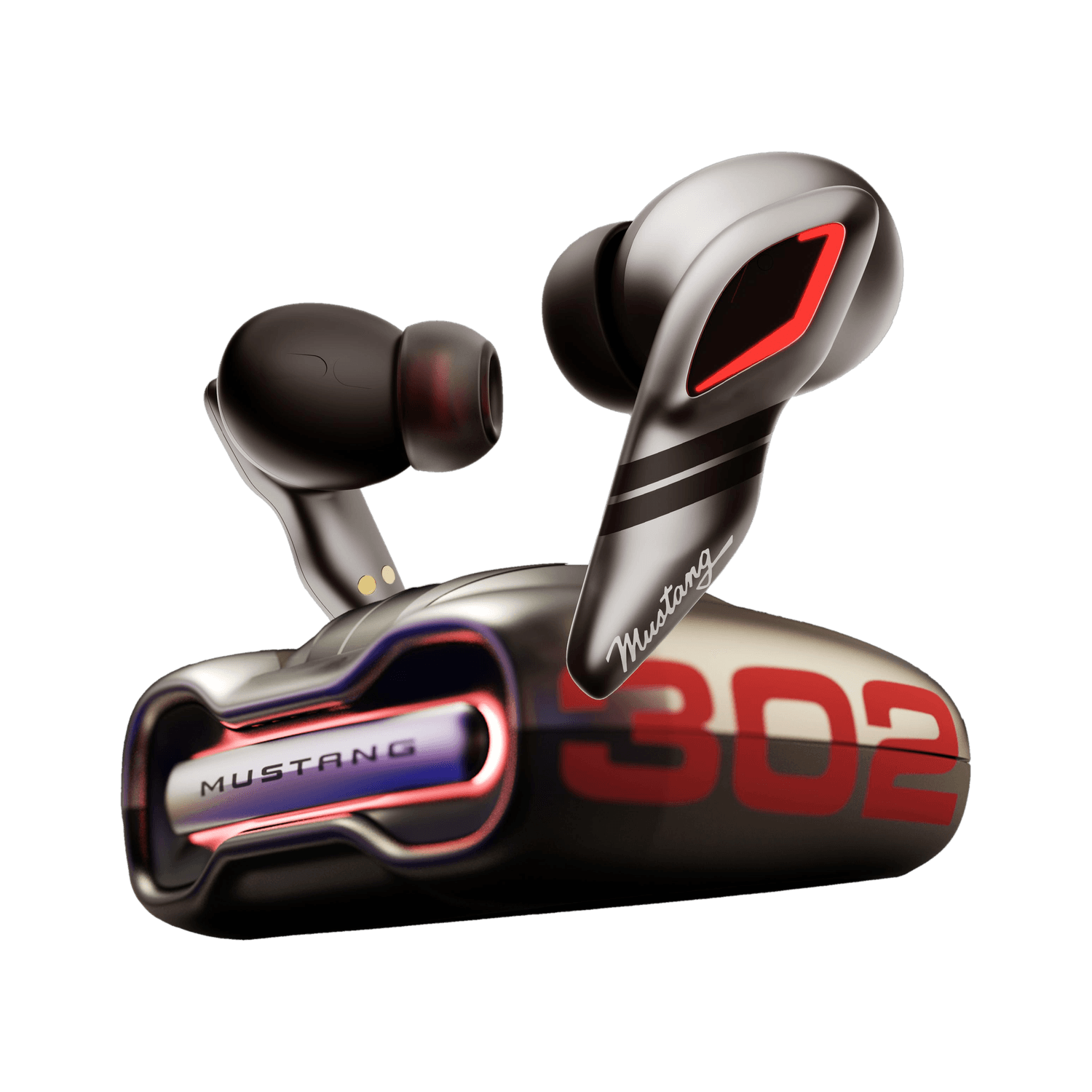 Boult Mustang Torq with 60 Hrs Battery, App Support, 4 Mic ENC, Breathable LEDs, 5.4v Bluetooth