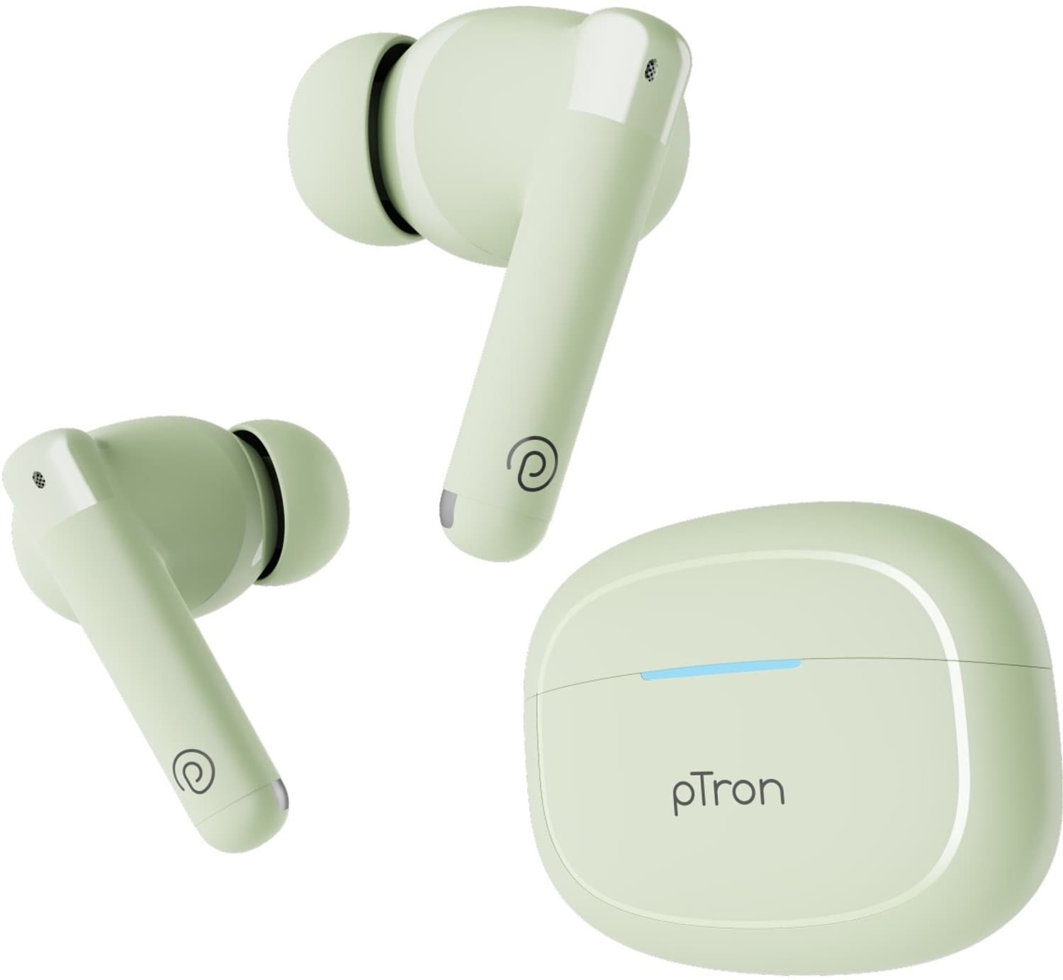 PTron Basspods P481- AI ENC HD Calls, 38hrs Playback, Deep Bass, Ergo-fit Buds Bluetooth