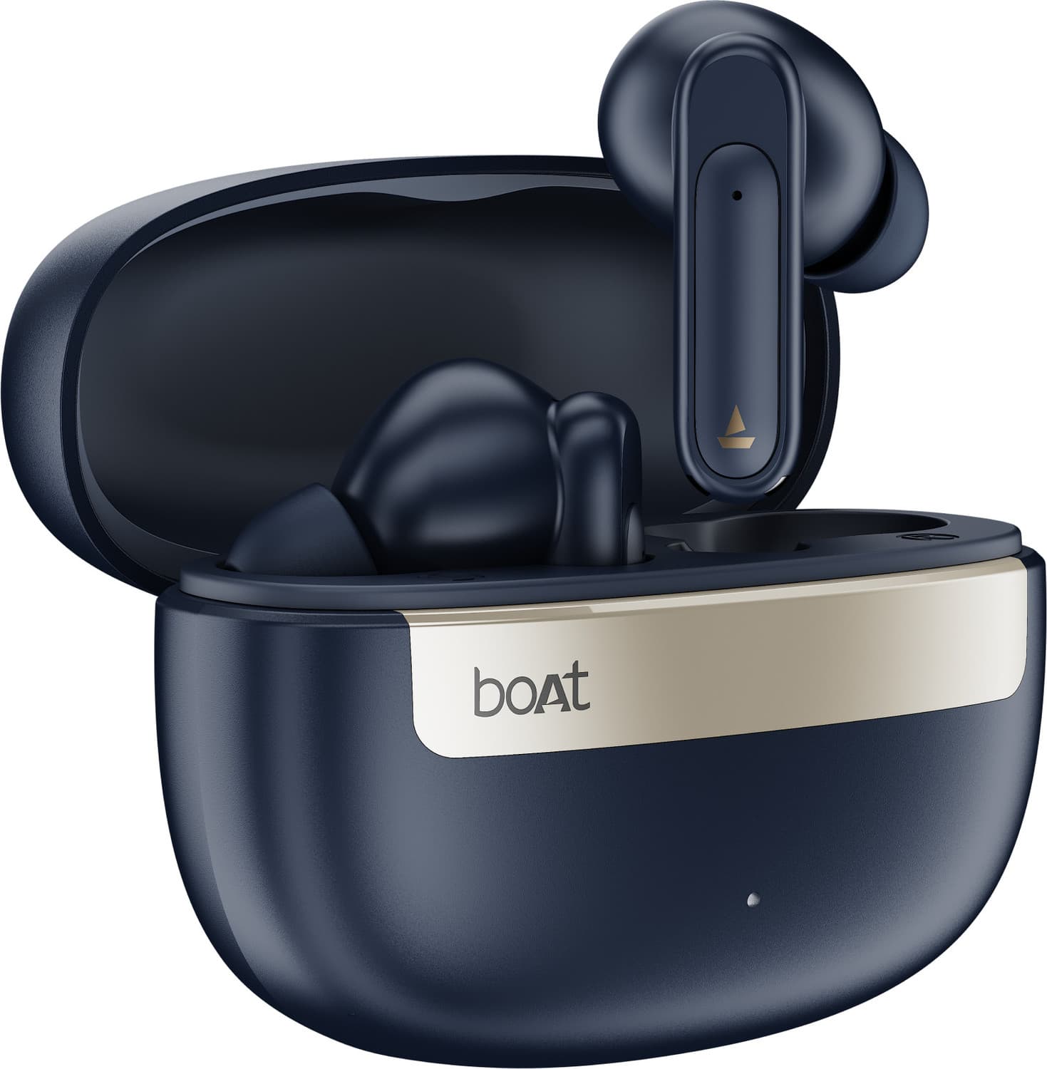 Airdopes Plus 223,Spatial Audio,60H Battery,Quad Mic,AI-ENx,Multi-Connect,BTv6.0 Bluetooth Headset (Classic Blue, True Wireless)