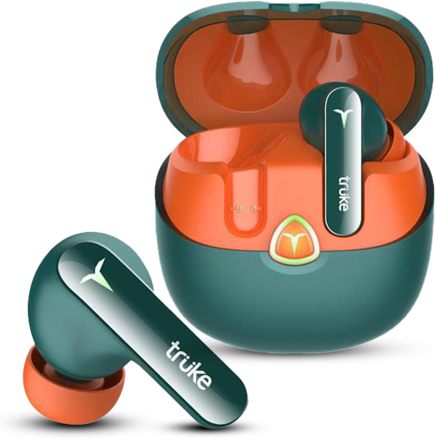 truke BTG Flex buds with Dual Pairing, 60Hrs Battery, HIFI DSP Audio,4Mic,ENC,5.4v Bluetooth Gaming Headset