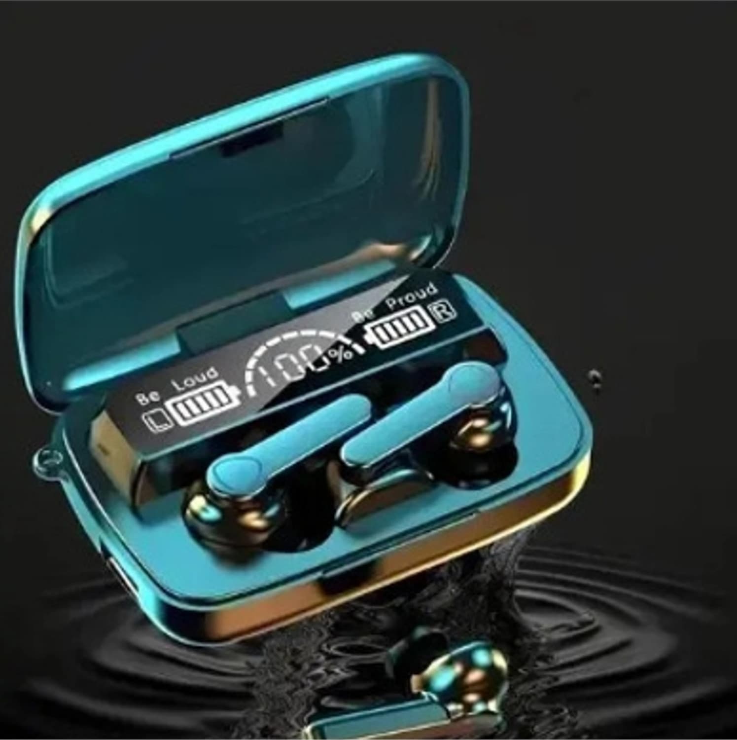 M19 TWS Gaming Earbuds LED Display, Noise Isolation & Ultra-Low Latency R200 Bluetooth Headset (Black, True Wireless)