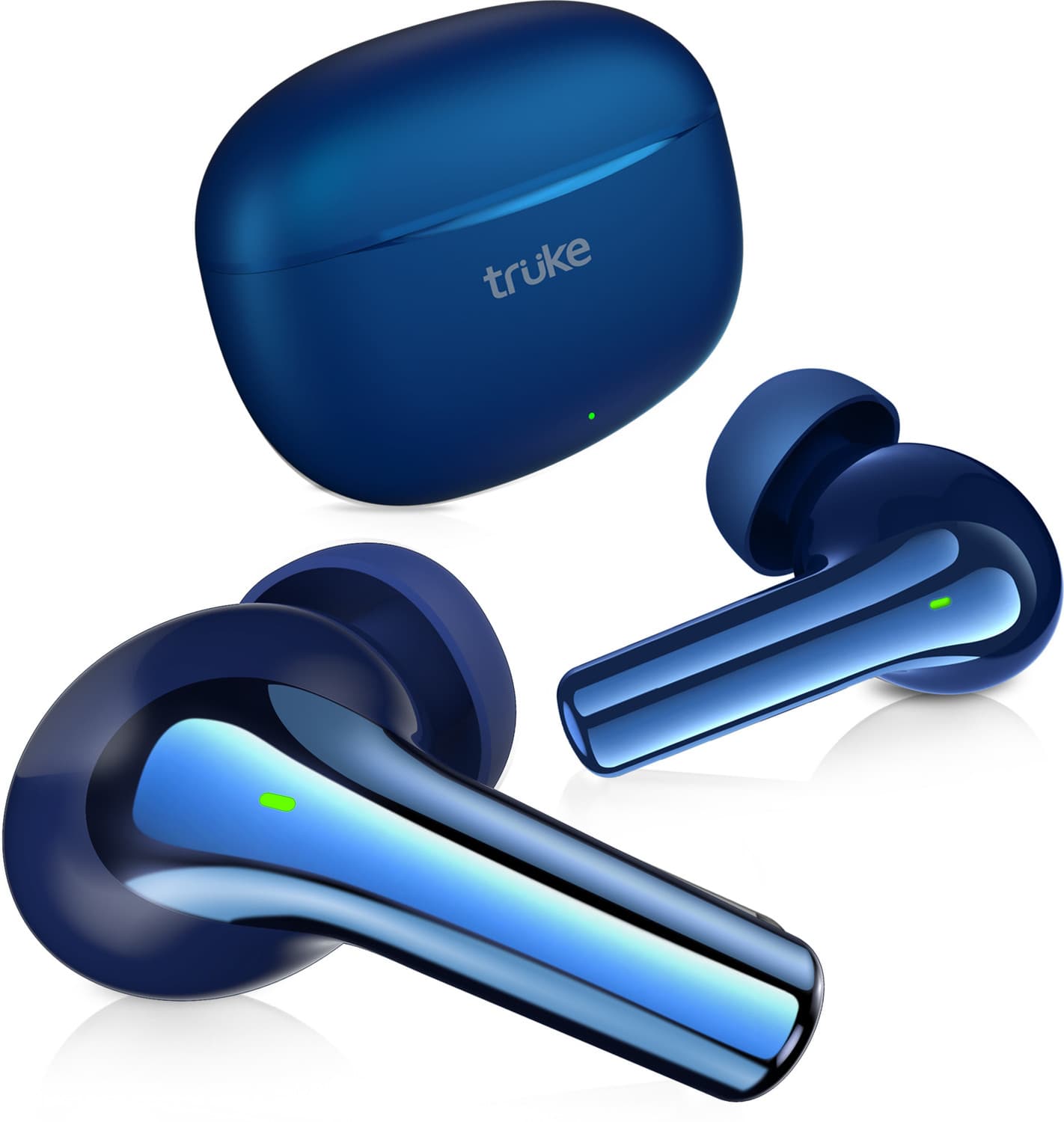 truke Buds Q1+ with 80H Playtime, Quad Mic Adv.ENC, 12mm Drivers, Gaming Mode (45ms) Bluetooth Headset