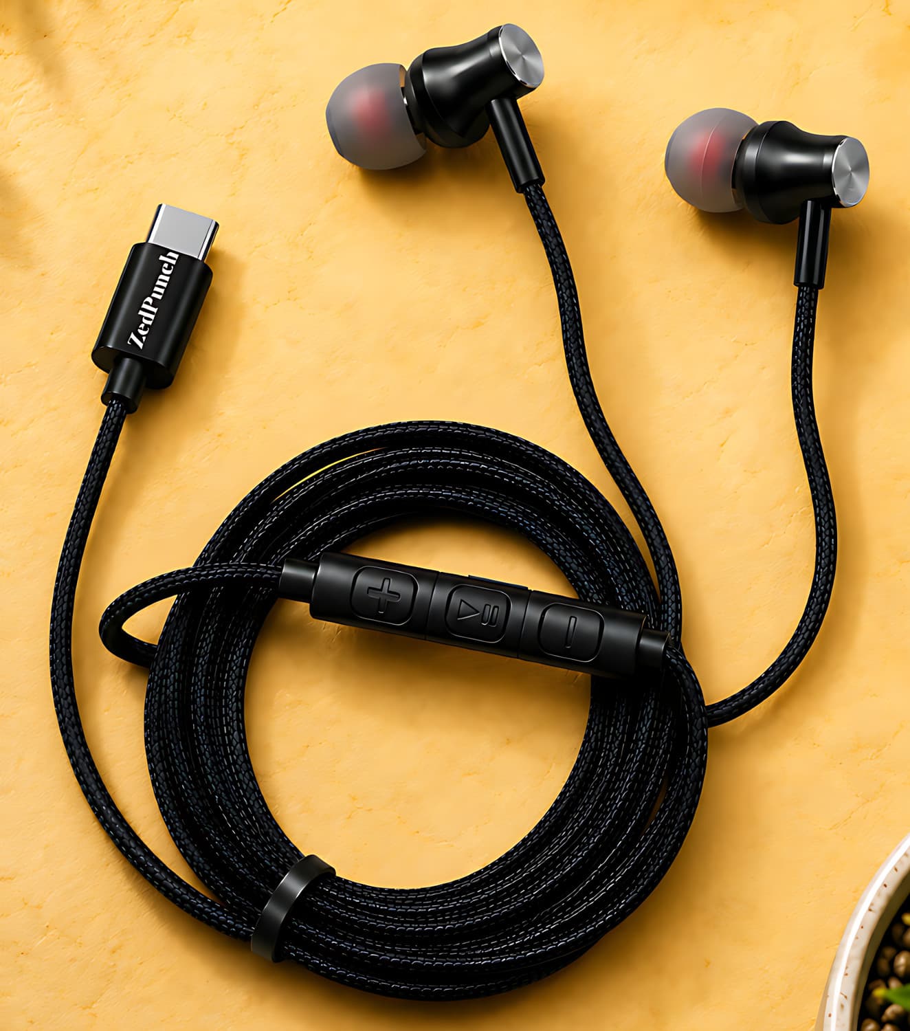 Gaming Type C Wired Magnetic Earphones With Mic & 3 Button Control USB-C Device Wired Gaming Headset (Royal Dark, In the Ear)