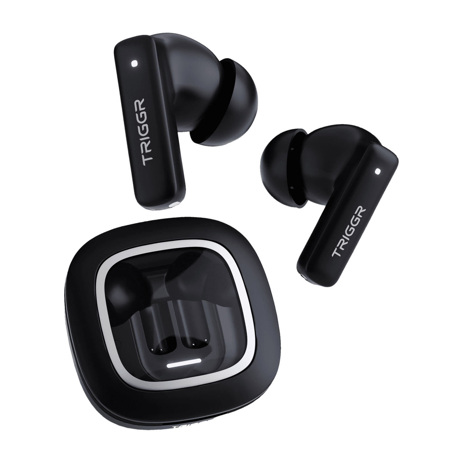 TRIGGR Apex S1 with 100H Battery, Dual Pairing, Quad Mic ENC, Rubber Finish, Audio Bluetooth Headset