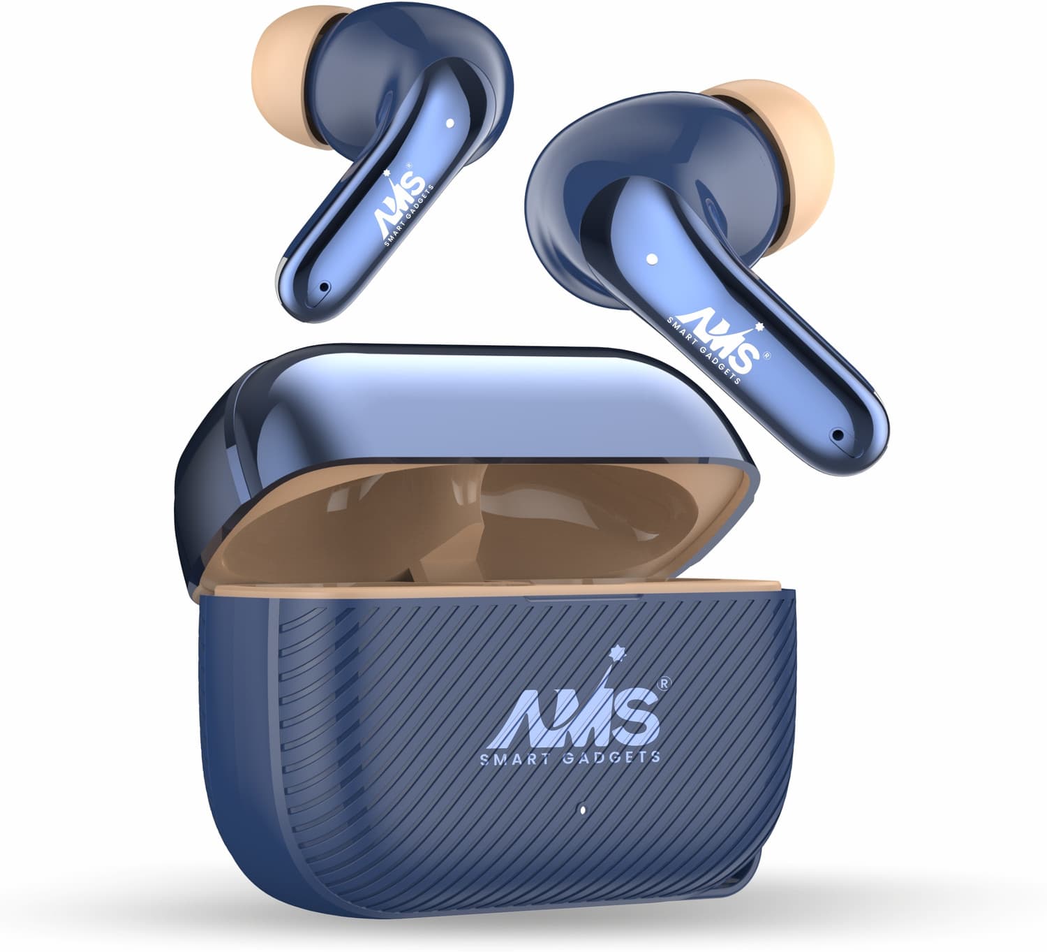 X53 50Hrs Playtime, 1000Hrs Standby, Gaming Mode 13mm Drivers, Voice Assistant Bluetooth Gaming Headset (Blue, In the Ear)