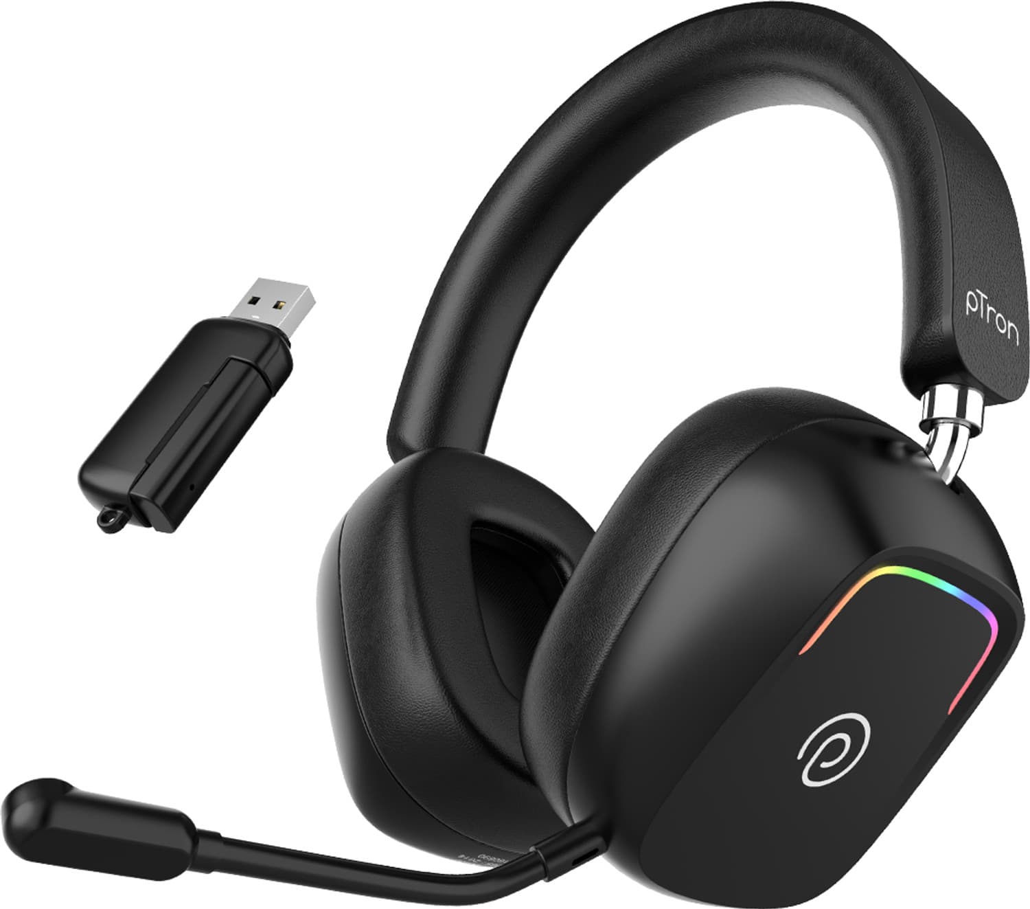 Studio Sports w/ Dual Pairing, 20ms Gaming, 70Hrs Playtime, AI-ENC Calls, BT6.0 Bluetooth Gaming Headset (Onyx, On the Ear)