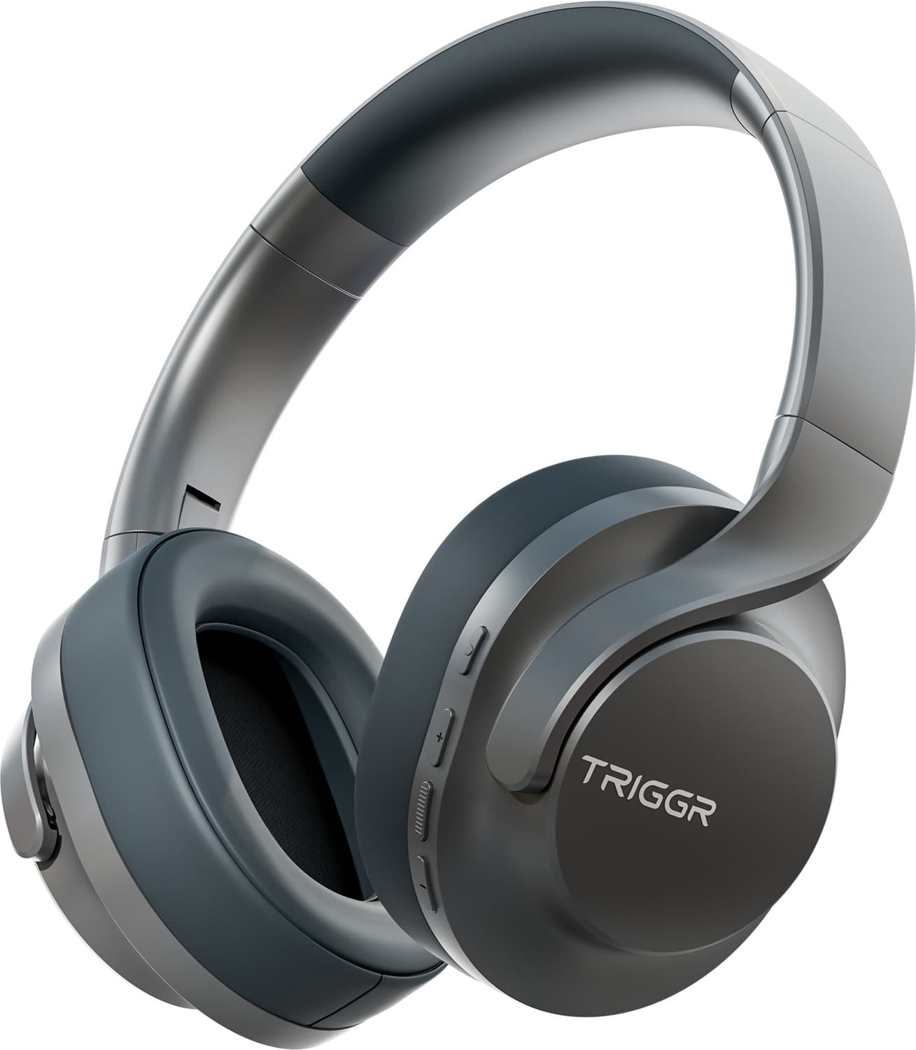 Punkheadz Z2 with 50H Battery, Dual Pairing, 40mm Drivers, ENC, Aux Port, v5.4 Bluetooth Headset (Graphite Grey, On the Ear)