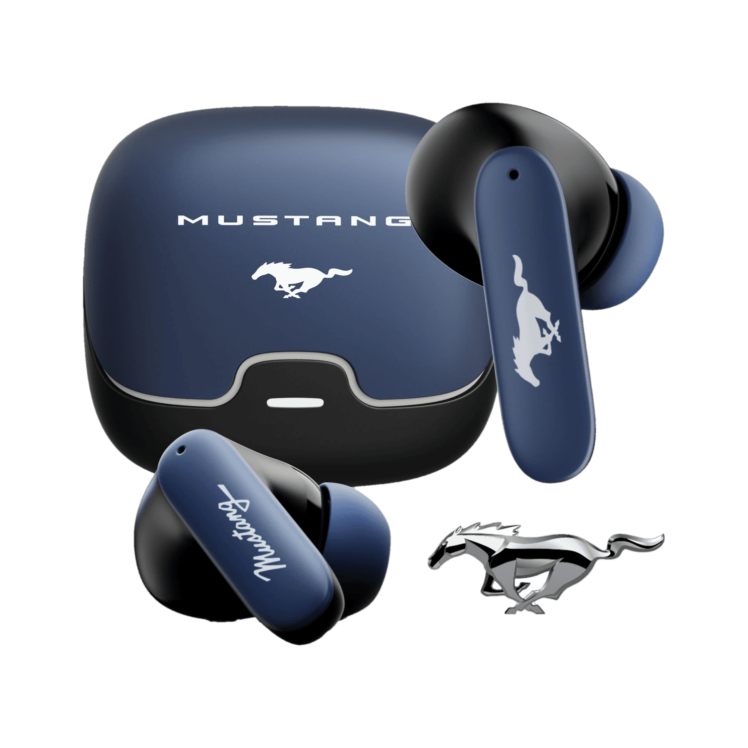 Boult Mustang Derby with 100 Hrs Battery, App Support, Dual Pairing, 4 Mic ENC, 5.4v Bluetooth Headset