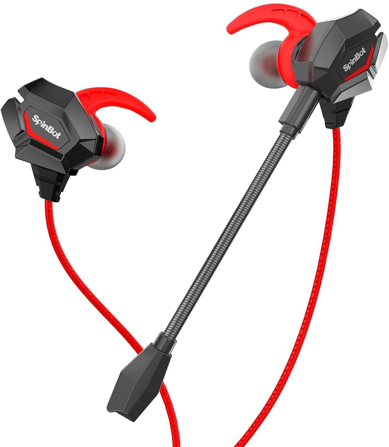 SpinBot BattleBudz W20 Wired Gaming Earphones with Boom Mic for Mobiles,PC,Xbox,PS4 ,PS5 Wired Gaming Headset