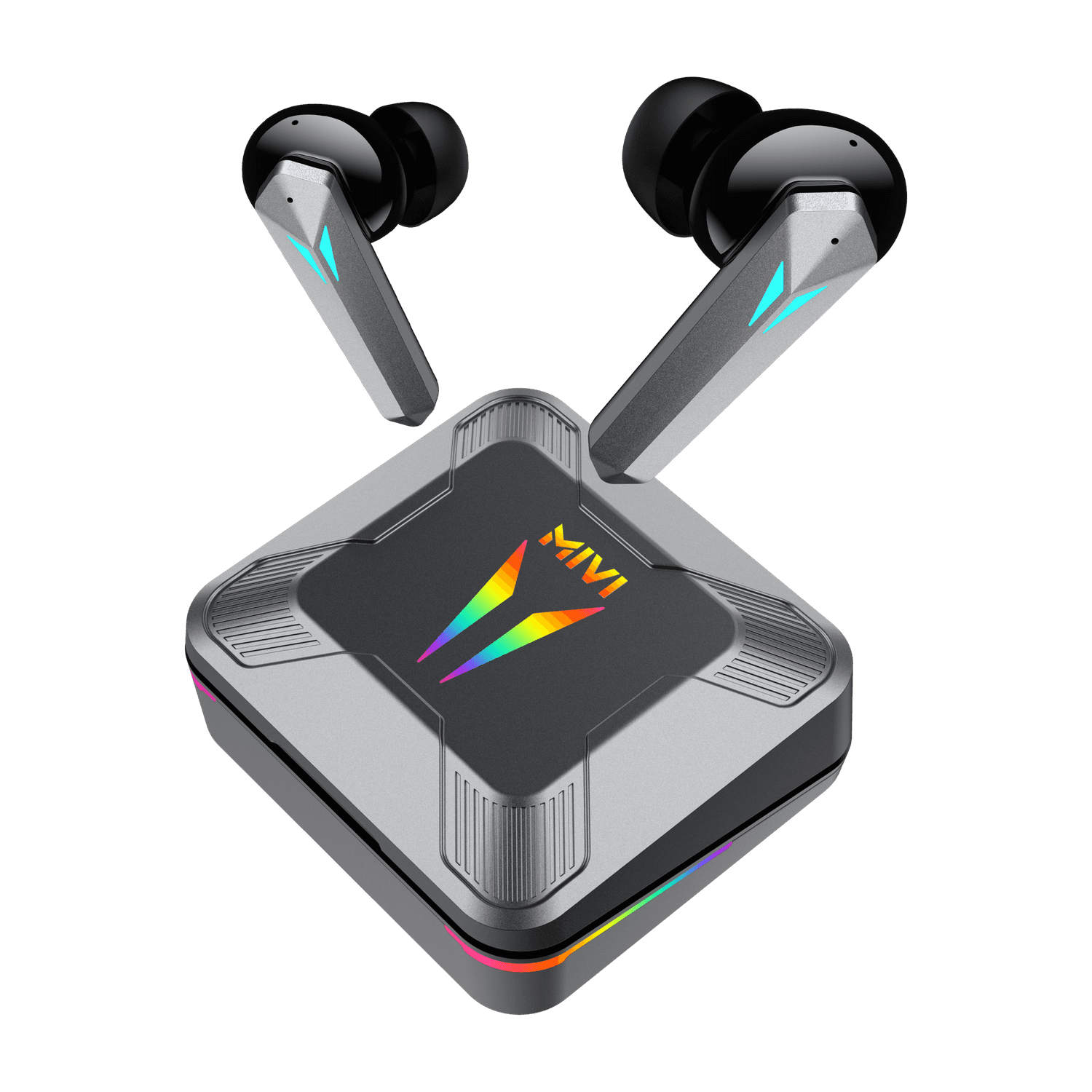 Mivi Commando X9 Earbuds, Dual RGB Lights, 35ms Low Latency Gaming, ENC, 72H Playtime Bluetooth Headset