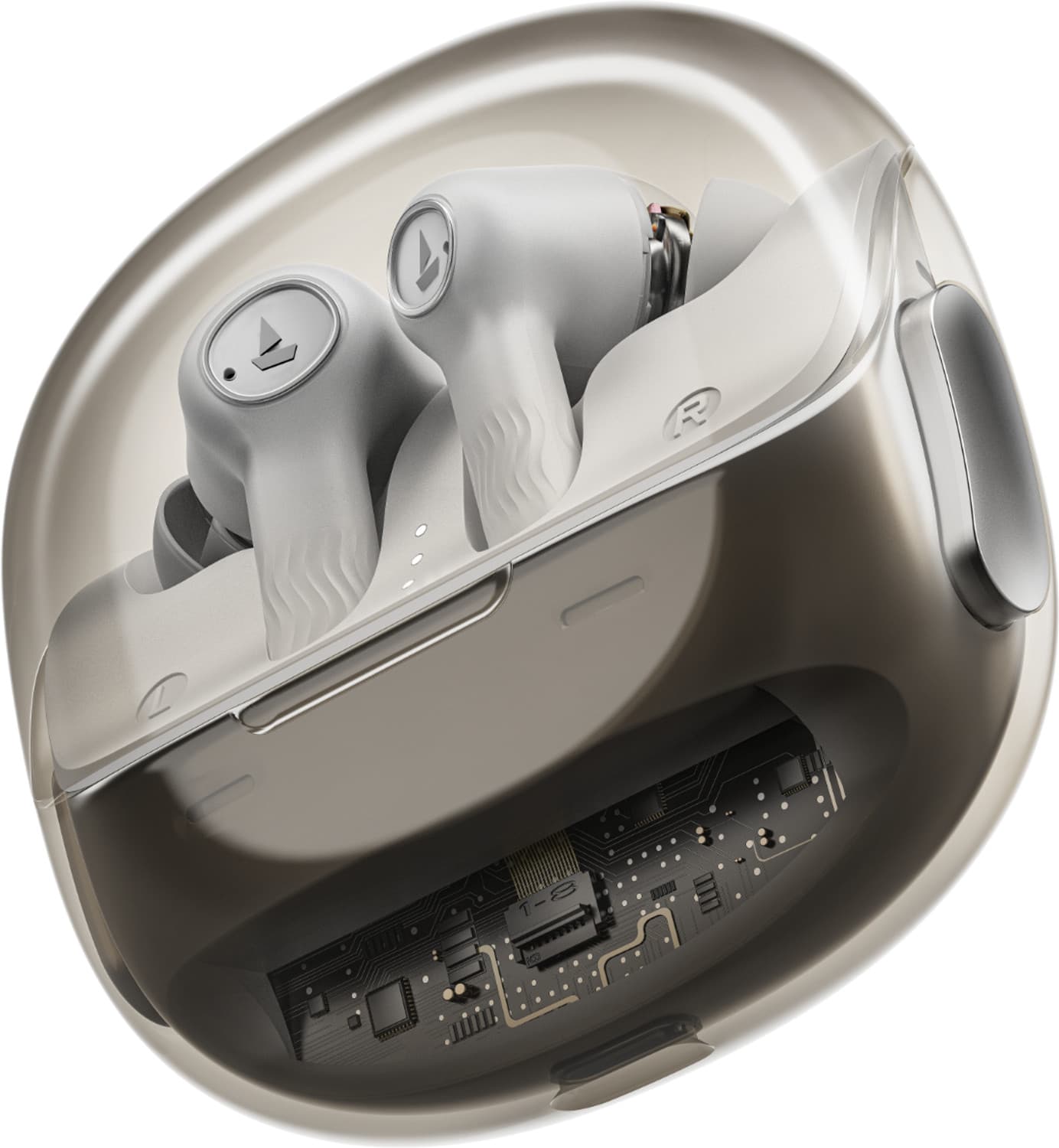 boAt Nirvana Crystl, (2025 Launch), Transparent Case,360 Spatial Audio, 4Mics ENx Bluetooth