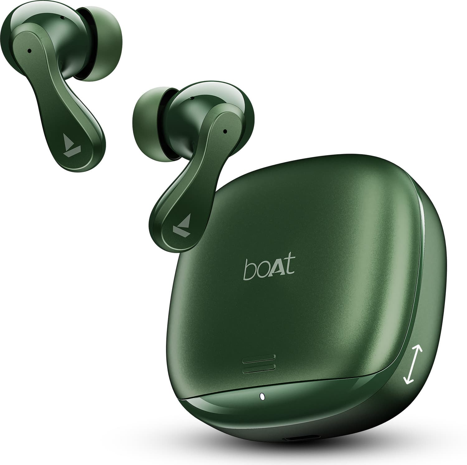boAt Airdopes 313, Glide Shell, ENx Tech, 75 Hrs Battery, ASAP Charge, App Support Bluetooth