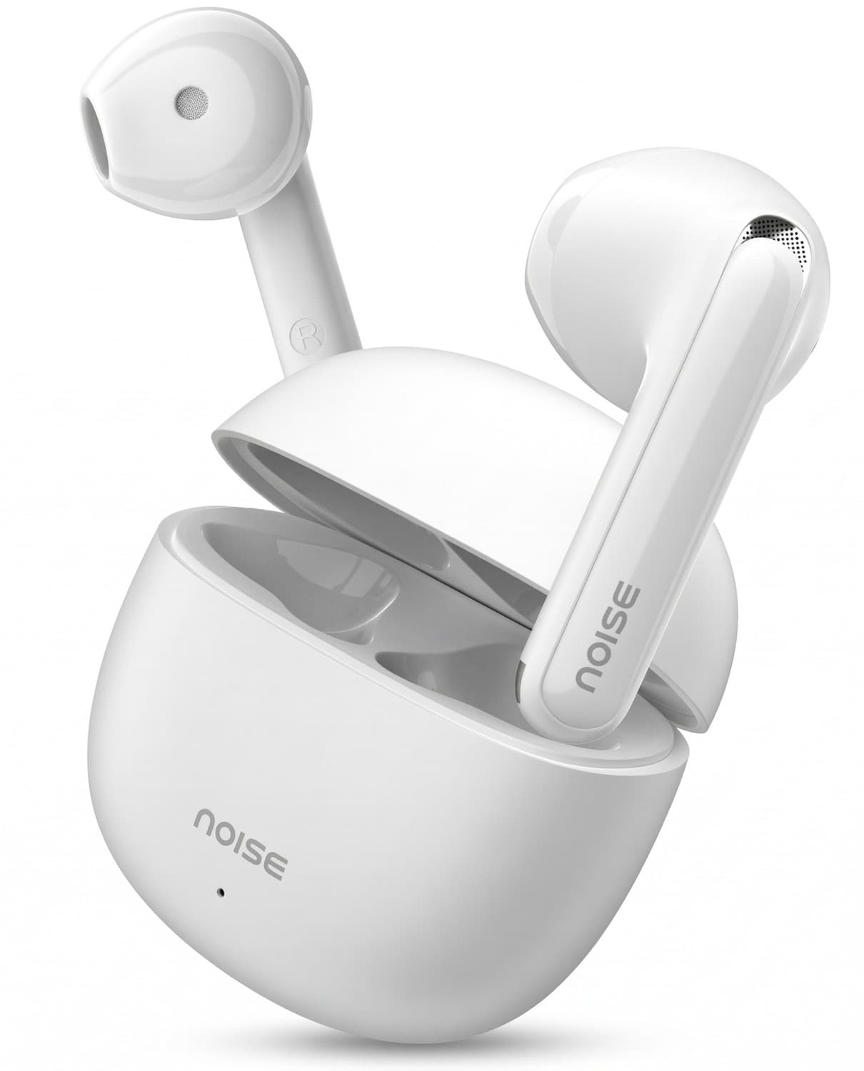 Buds Mini with 13mm Drivers BT v5.3, Low Latency, 40Hr Playtime Quad-Mic ENC Bluetooth Headset (Snow White, True Wireless)
