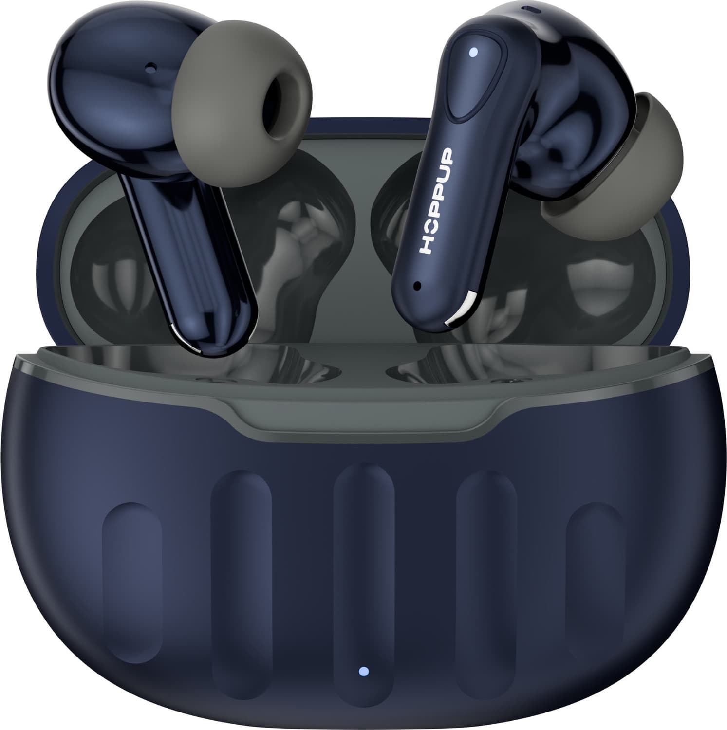 AirDoze M1 Earbuds with 50H PlayTime, 40MS Low Latency, AI ENC & 5.4v Bluetooth Headset (Denim Blue, True Wireless)