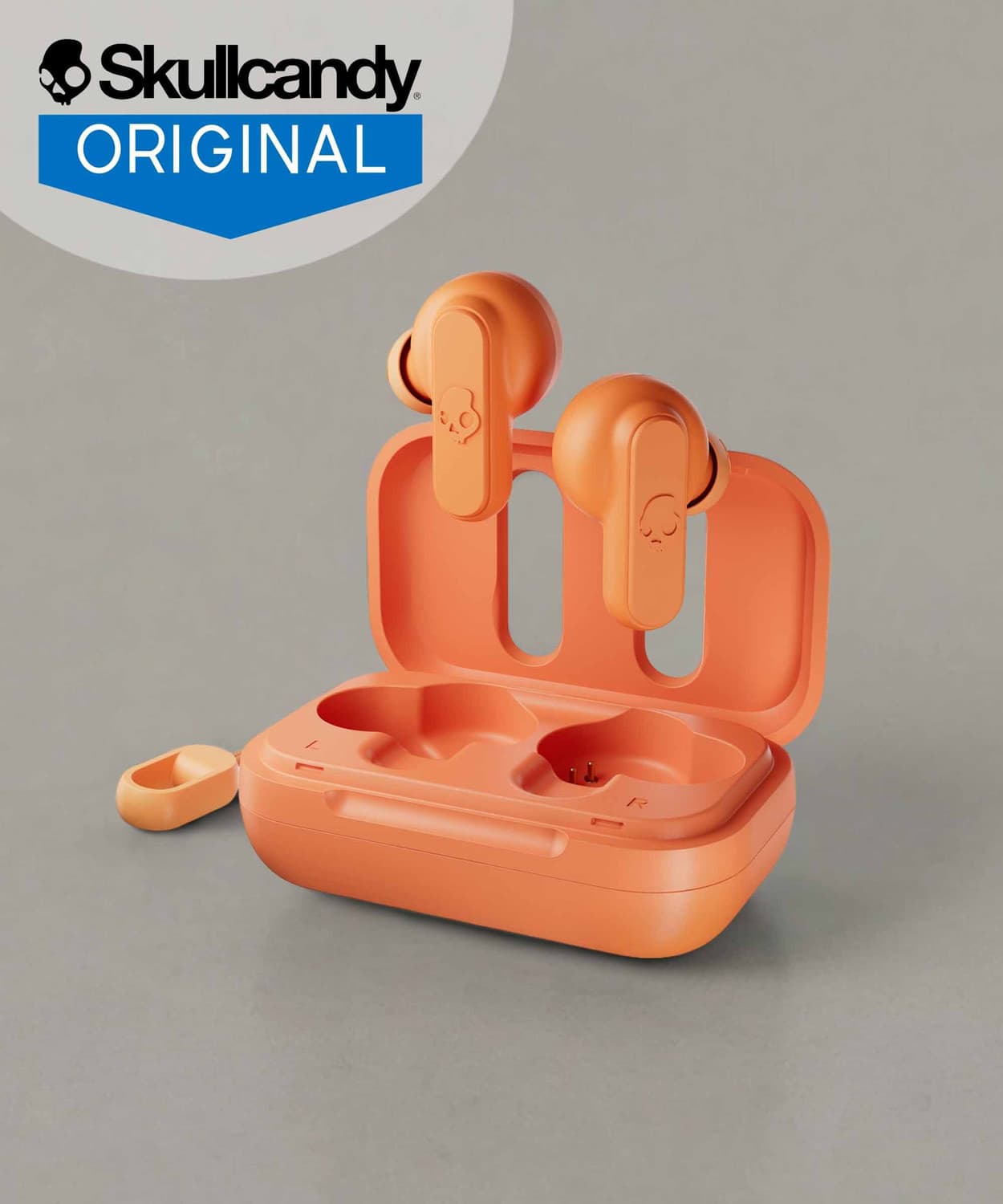 Skullcandy Dime Bluetooth Headset (Orange, True Wireless)