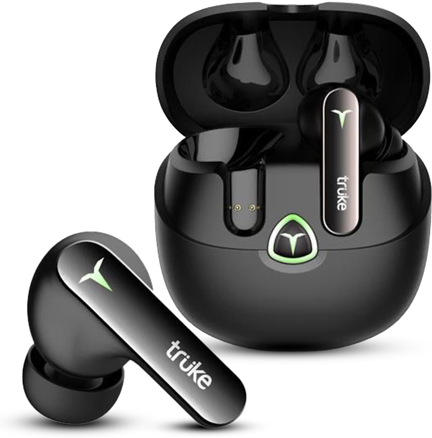 truke BTG Flex buds with Dual Pairing, 60Hrs Battery, HIFI DSP Audio,4Mic,ENC,5.4v Bluetooth Gaming Headset