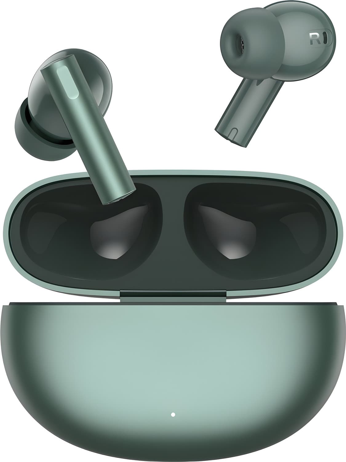 Air 6 Elite - 100 Hour Playback & Fast Charging Rich Bass Bluetooth Earbuds-4 Bluetooth Gaming Headset (Green, In the Ear)