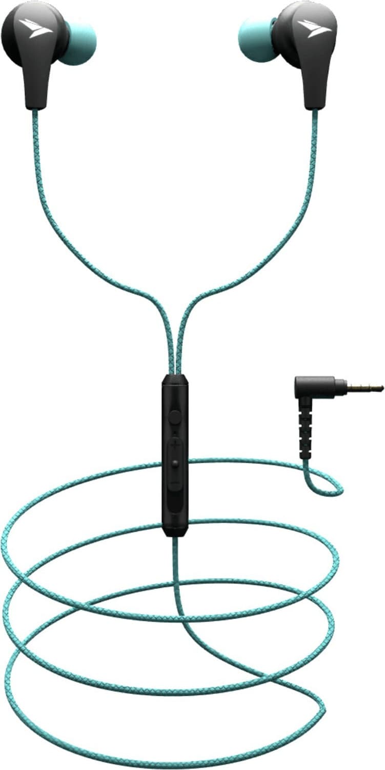 Mozu Audiology 100, L Shape Jack, Volume Controller, Built in Mic Wired Headset